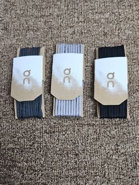 Lot of 3 On Running Shoelaces NEW Cloud Walking Shoes Workout Sneakers
